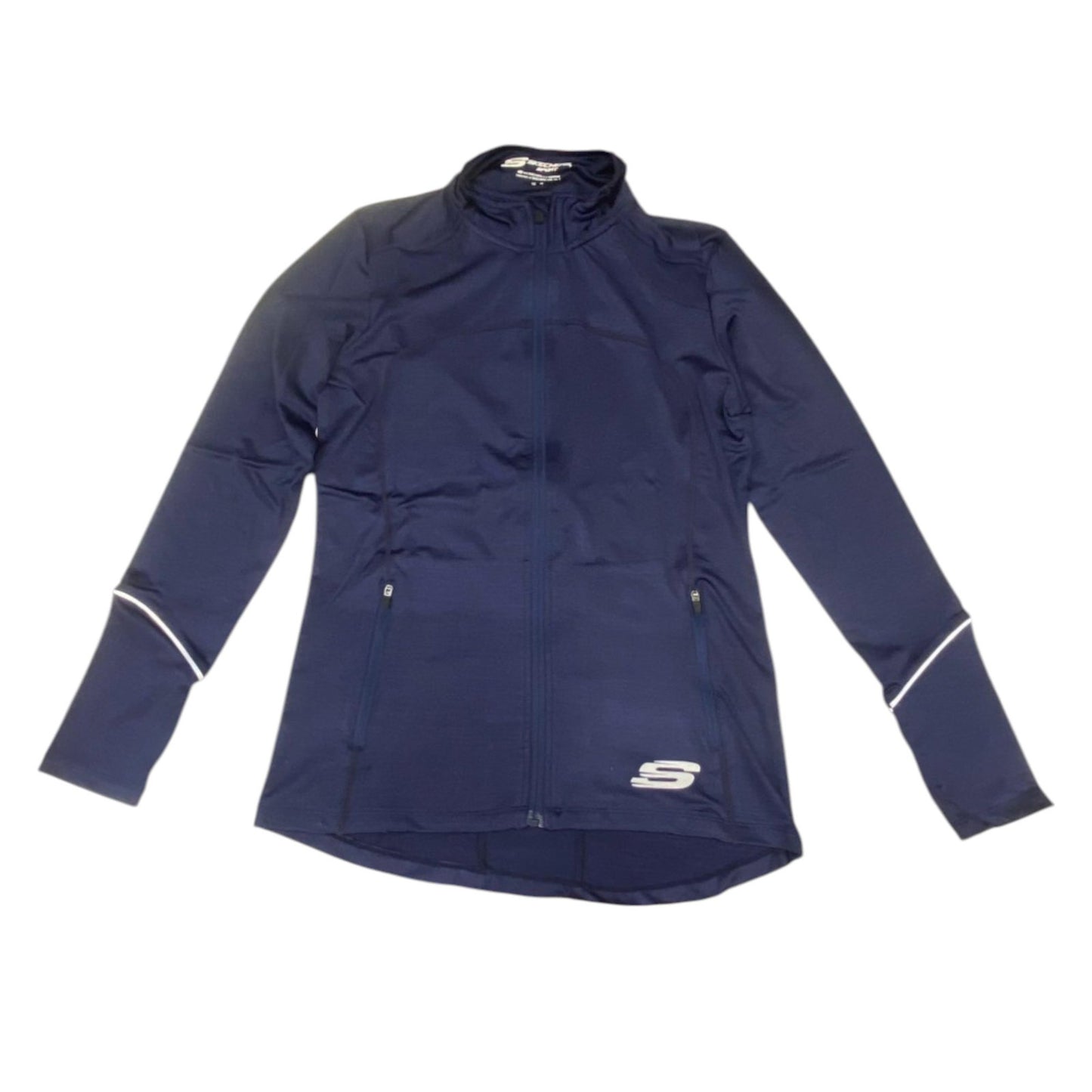 Skechers, Leia Mari, Sports Women Synthetic Jacket, Navy, Size 10