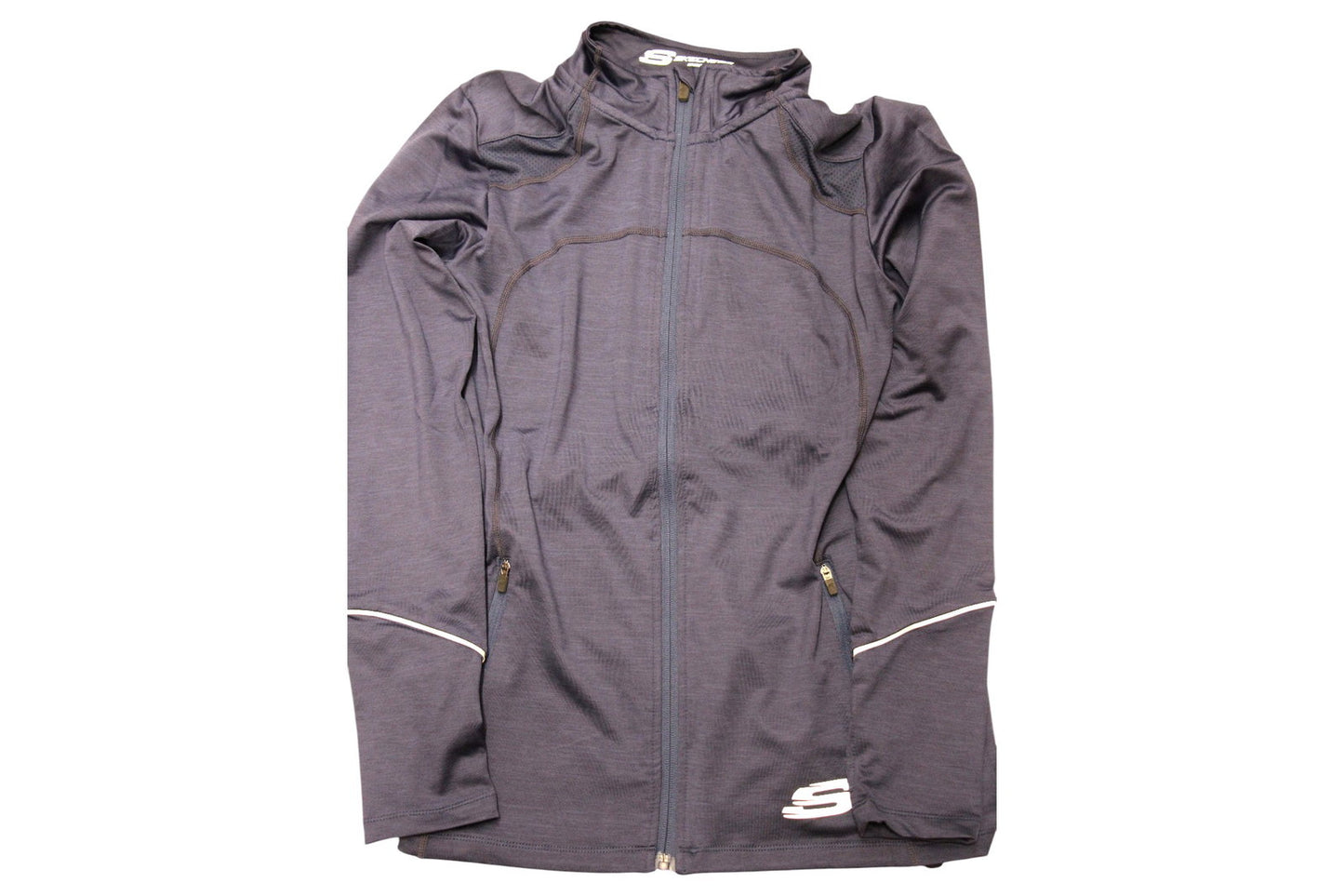 Skechers, Leia Mari, Sports Women Synthetic Jacket, Navy, Size 12