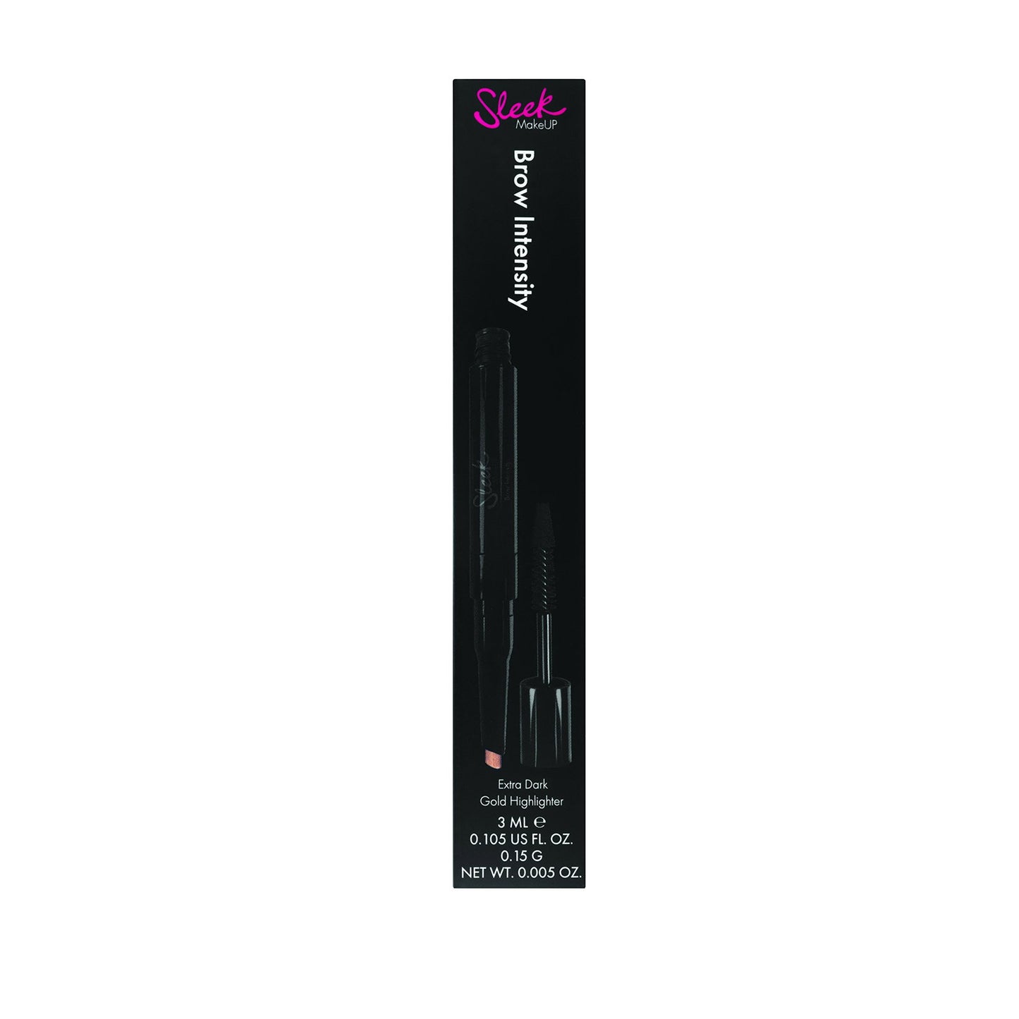 Sleek MakeUP, Brow Intensity, Mascara & Highlighter 2-In-1, Dark + Gold, 3 ml - view 2