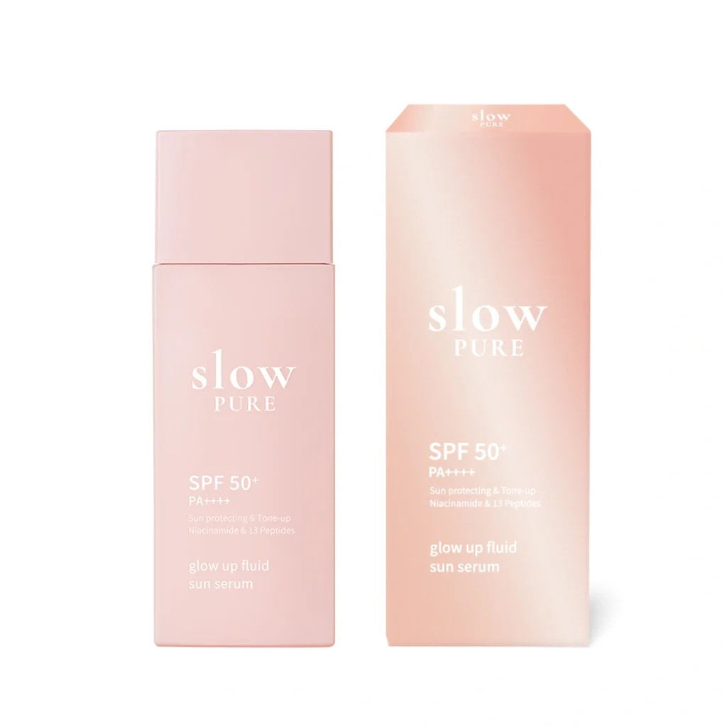 Slowpure, Glow Up Fluid Sun, Glowing, Day, Serum, For Face, SPF 50, 50 ml