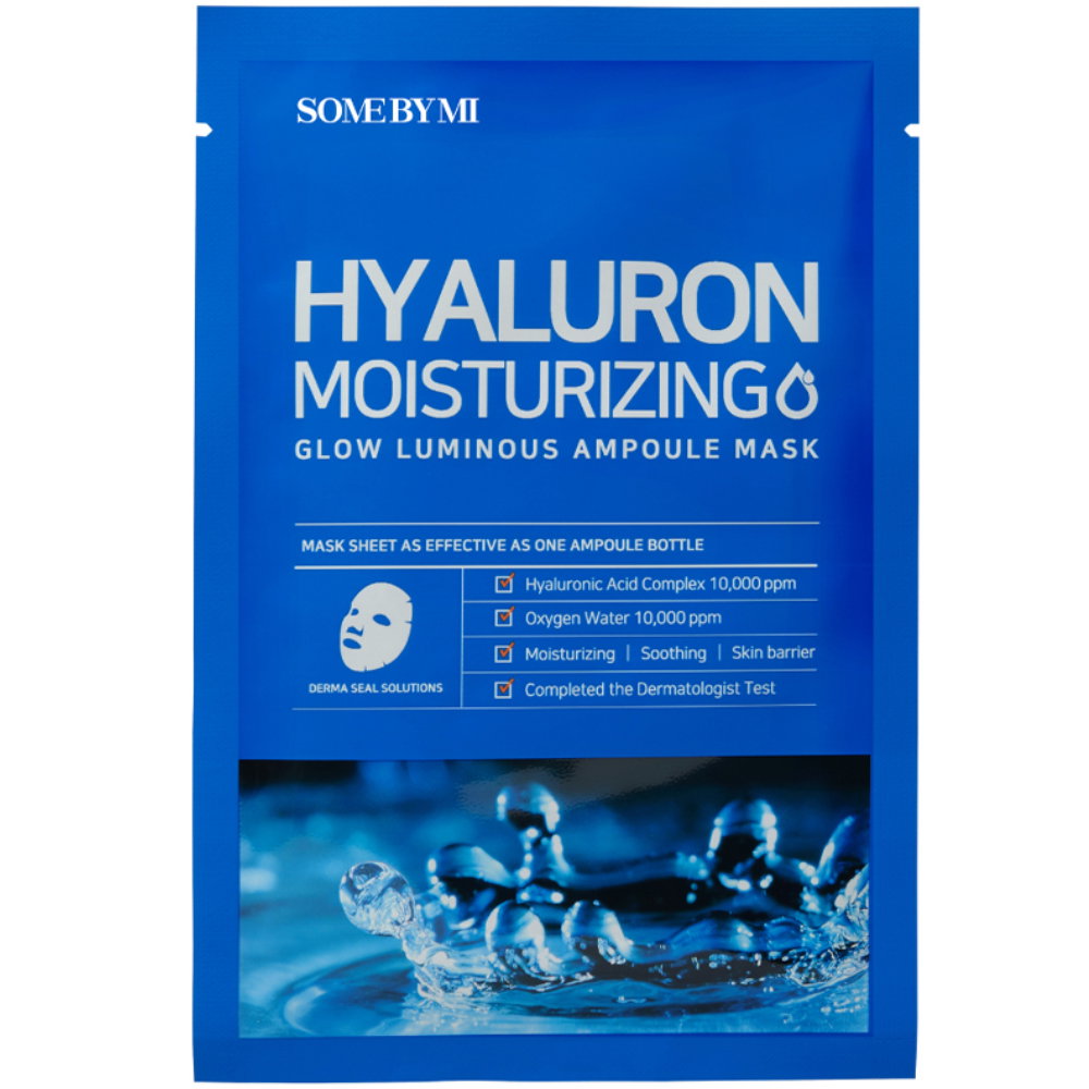 Some By Mi, Hyaluron, Moisturizing, Sheet Mask, For Face, 25 g