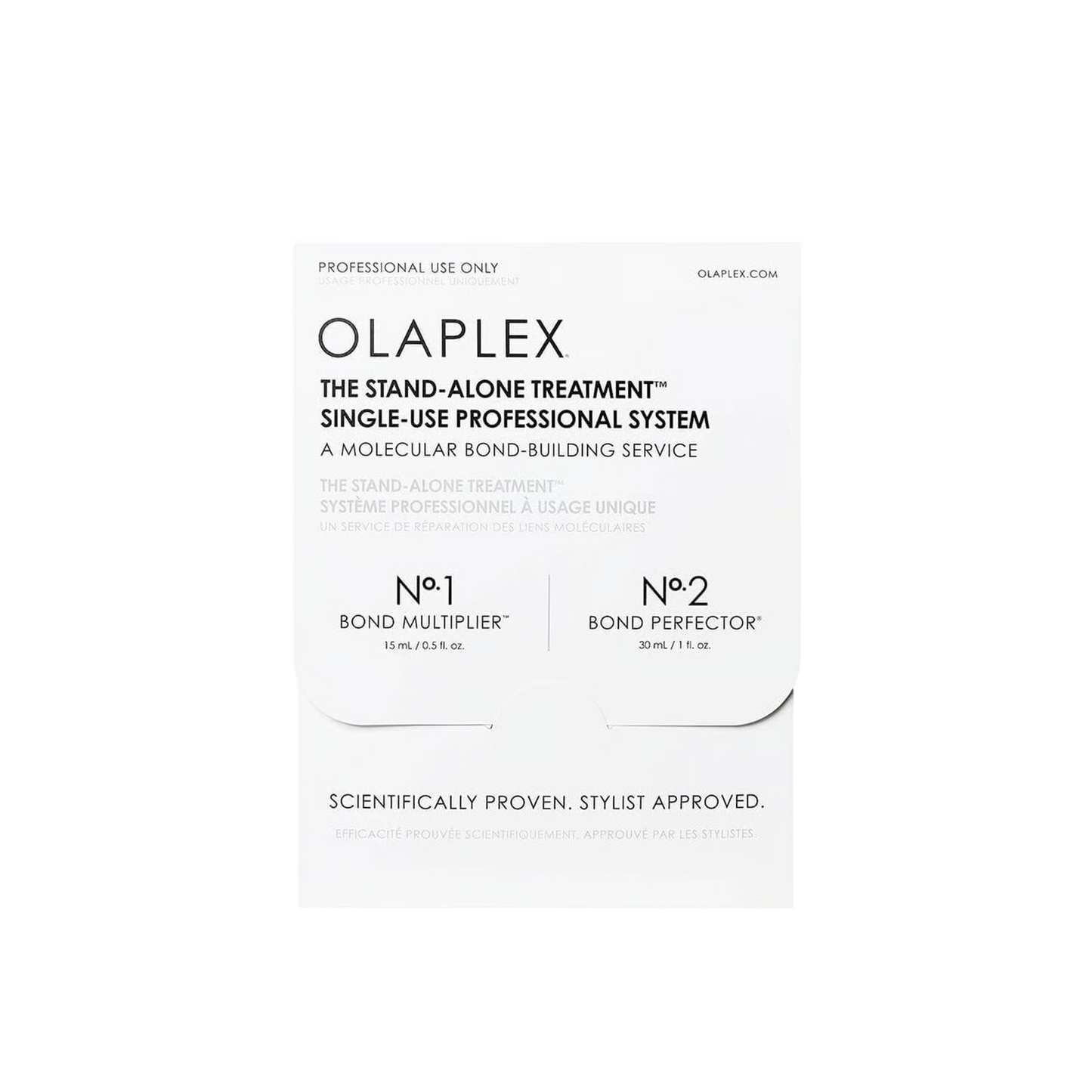 Stand Alone Set Olaplex: No.1 Bond Multiplier, Hair Lotion Treatment, Bond Repair, 15 ml + No.2 Bond Perfector, Hair Cream Treatment, 30 ml