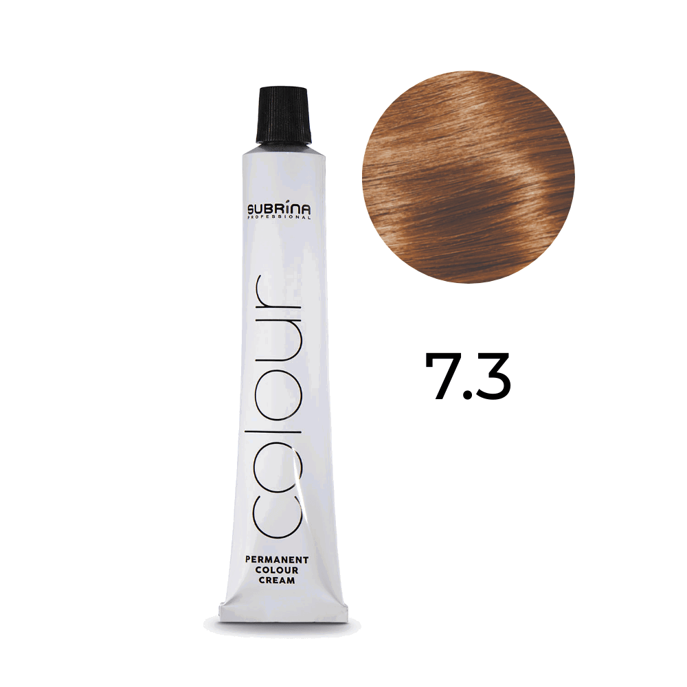 Subrina Professional, Essential Colour, Permanent Hair Dye, 7/3 Medium Ash Blonde, 100 ml