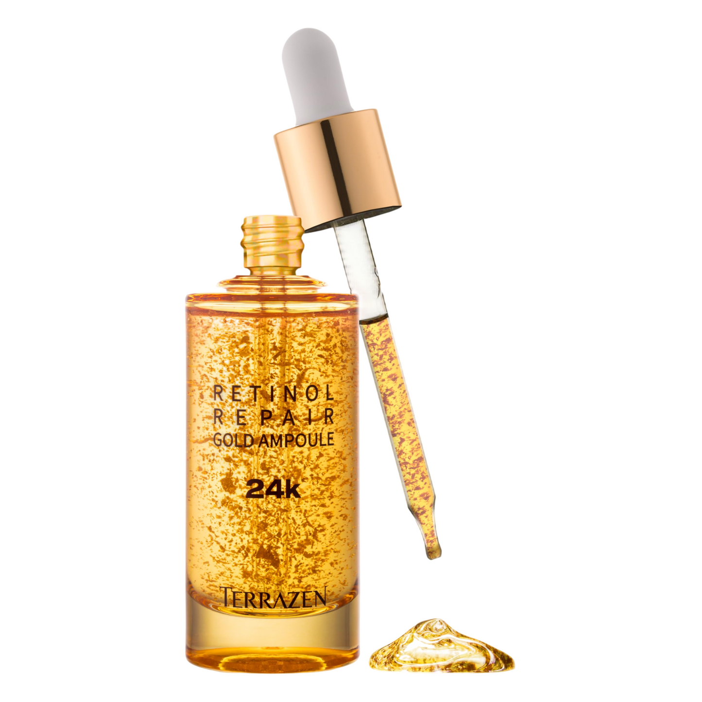 Terrazen, Retinol Repair, 24K gold, Firming, Ampoules Treatment Serum, Anti-aging, For Face, For Women, 50 ml