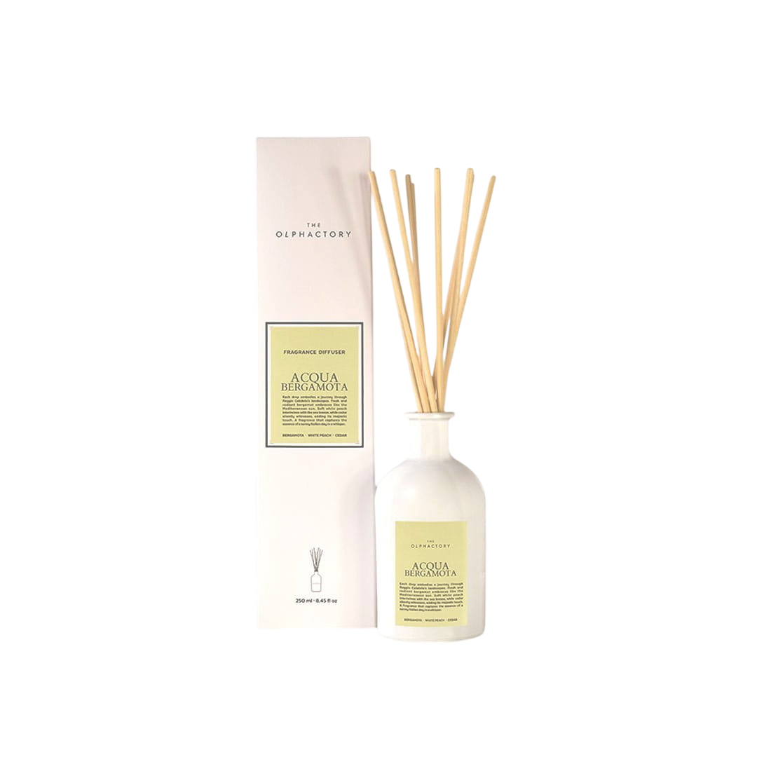 The Olphactory, Acqua Bergamota, Fragrance Sticks, Aroma Reed Diffuser, 500 ml