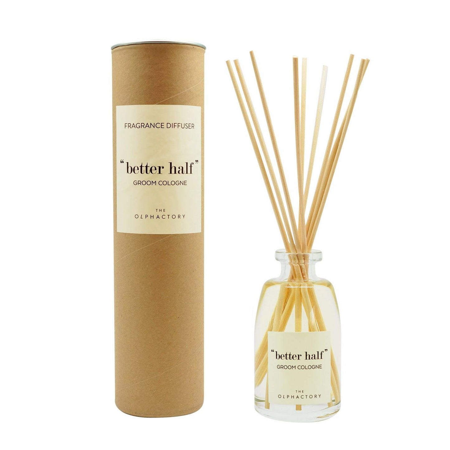 The Olphactory, Better Half Groom Cologne, Fragrance Sticks, Aroma Reed Diffuser, 100 ml