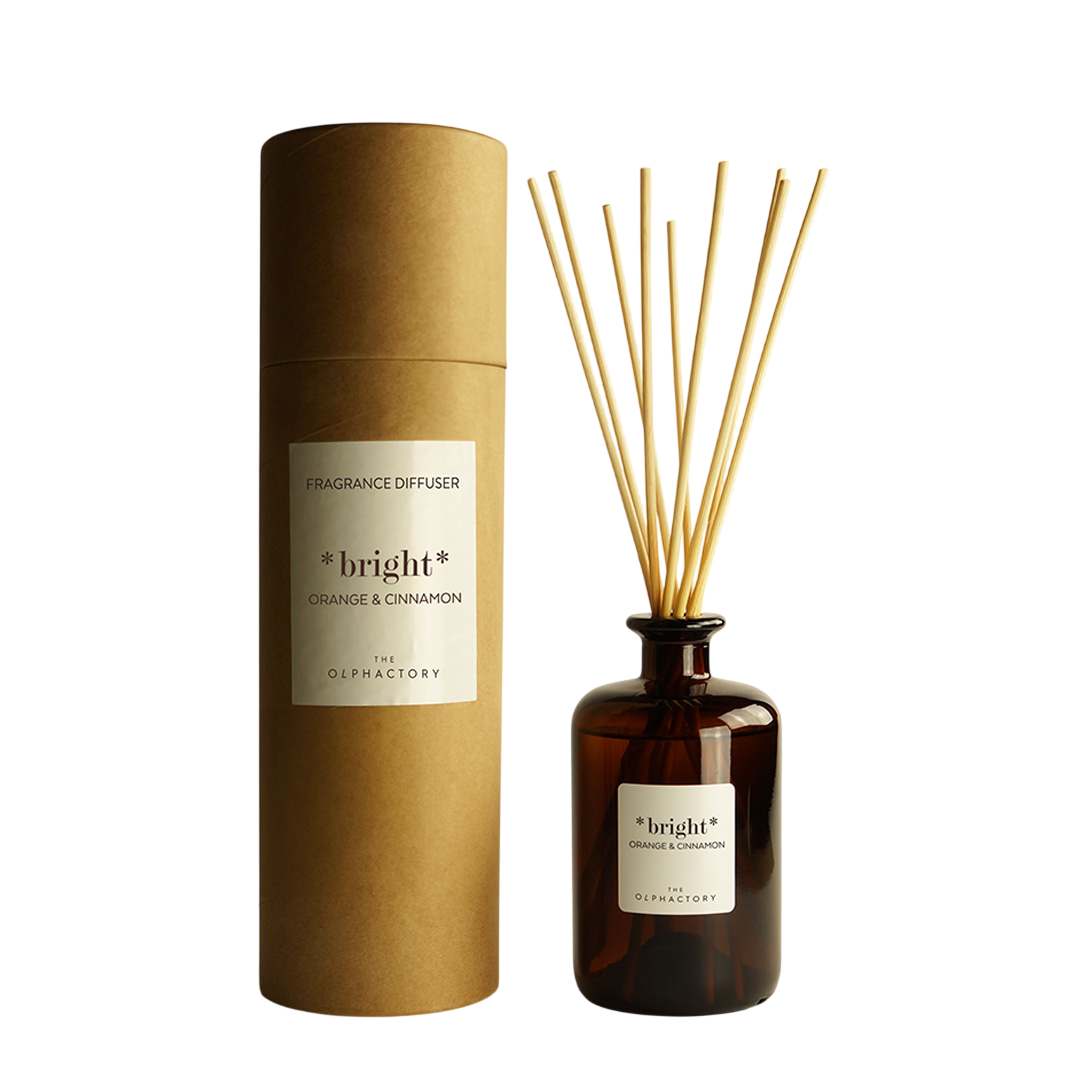 The Olphactory, Bright Orange & Cinnamon, Fragrance Sticks, Aroma Reed Diffuser, 500 ml