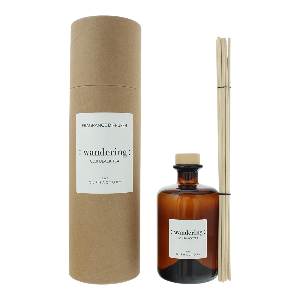 The Olphactory, Wandering Goji Black Tea, Fragrance Sticks, Aroma Reed Diffuser, 500 ml