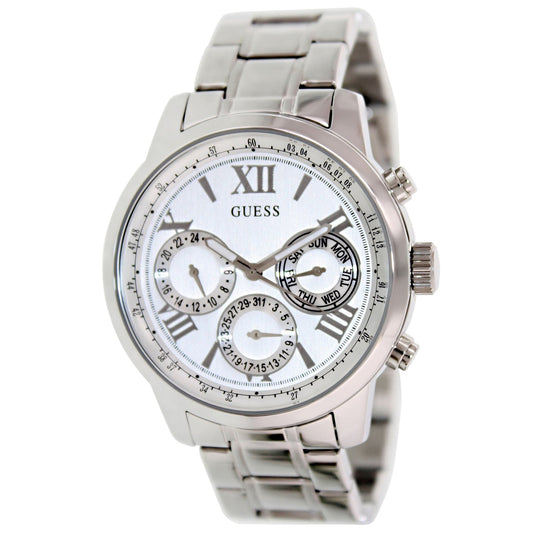 Guess Reloj plateado multifunción para mujer