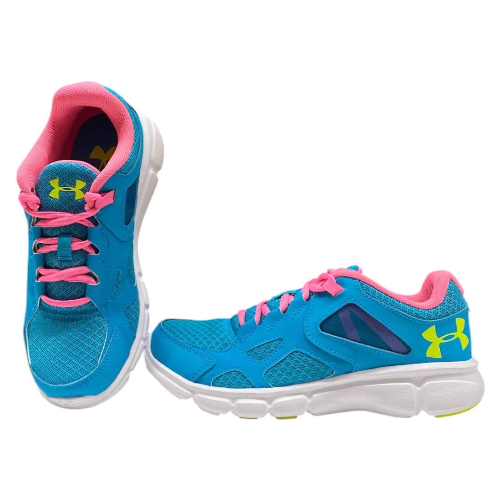 Under Armour, Thrill, Running, Sport Shoes, Blue/PinK/Yellow, For Men, 4/38 - view 2