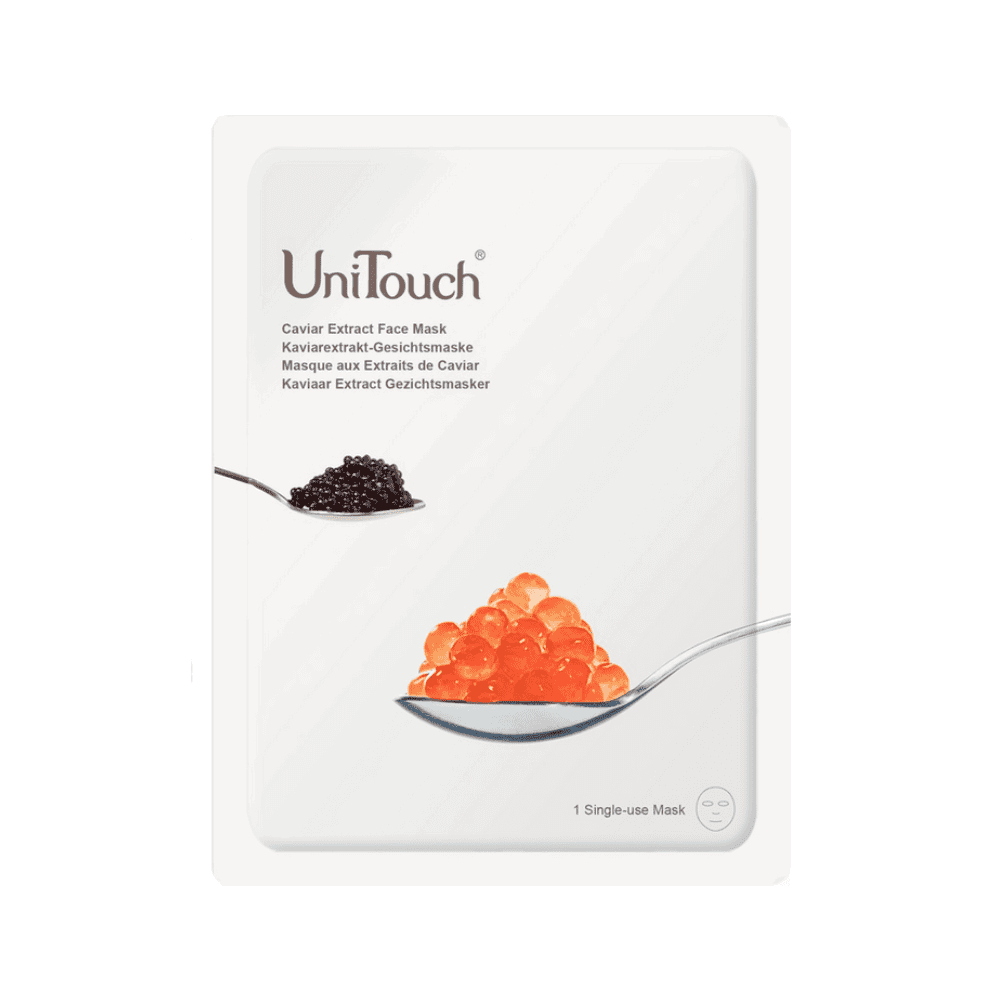 UniTouch, Bio-Cellulose, Caviar Extract, Anti-Aging, Sheet Mask, For Face, 23 ml *Tester