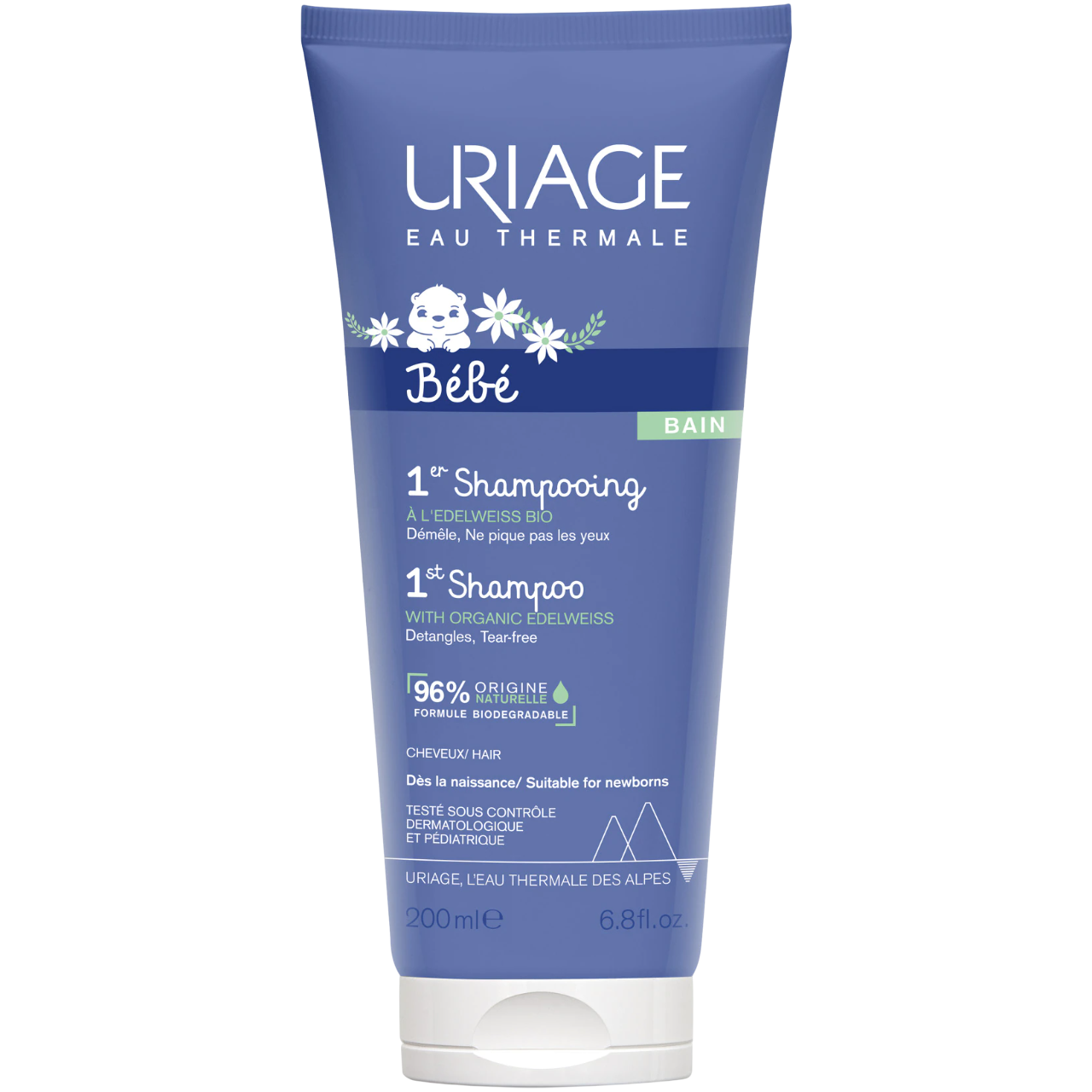 Uriage, 1er Bebe, Hair Shampoo, Detangle, 200 ml