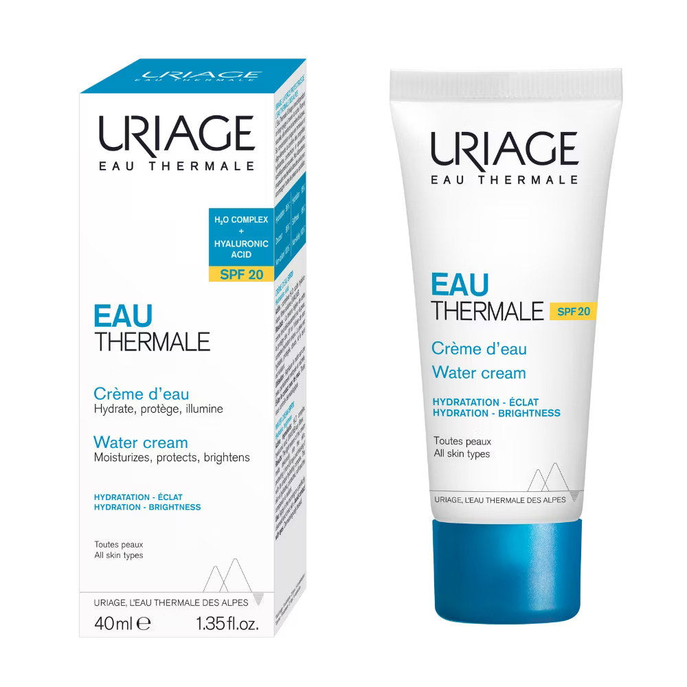 Uriage, Eau Thermale, Hydrating, Water Cream, For Face, SPF 20, 40 ml