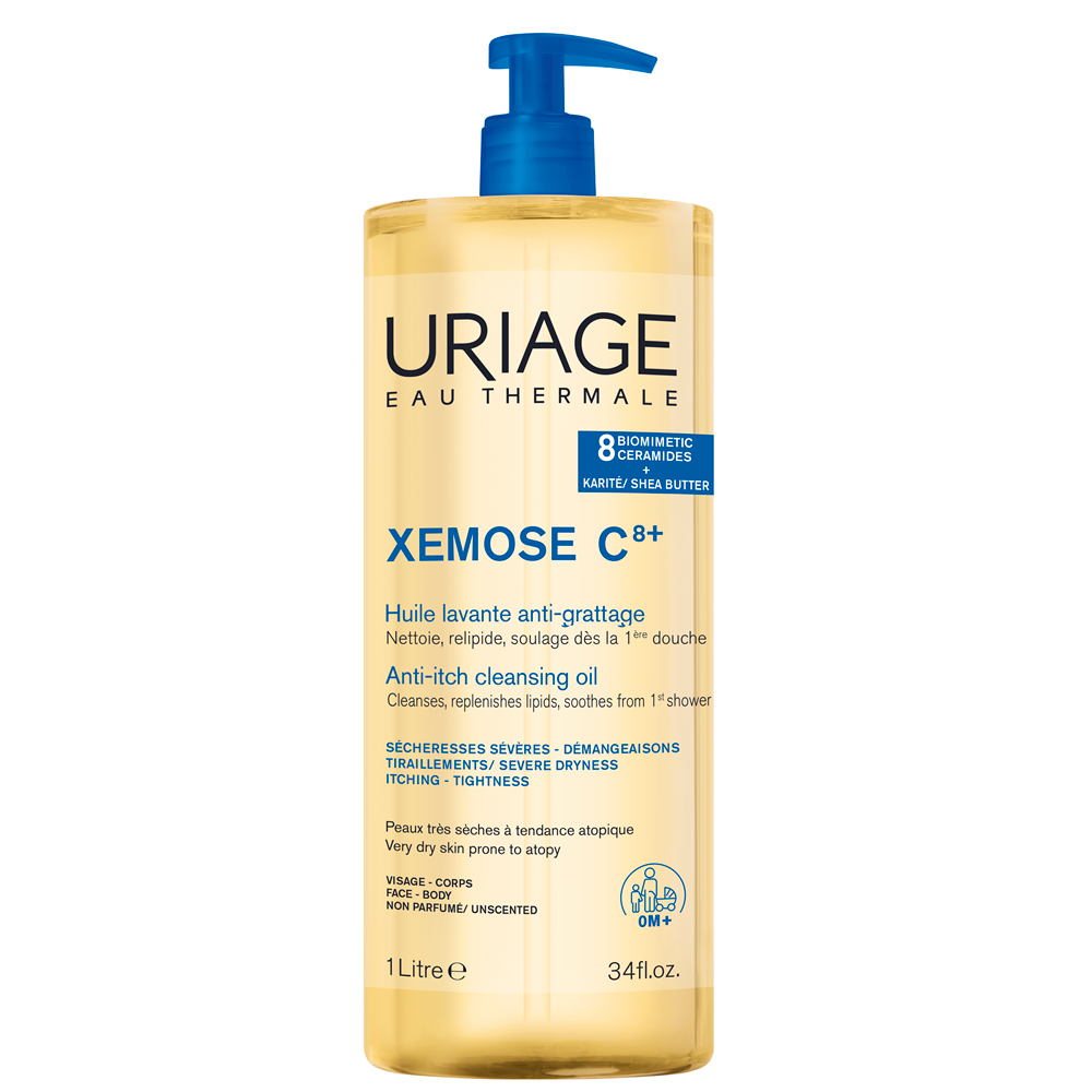 Uriage,  Xemose, Soothing, Cleansing Oil, For Face & Body, 1000 ml
