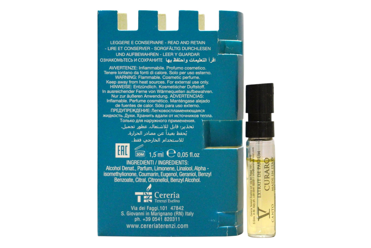 V Canto, Curaro, Extrait De Parfum, Unisex, 1.5 ml *Vial
