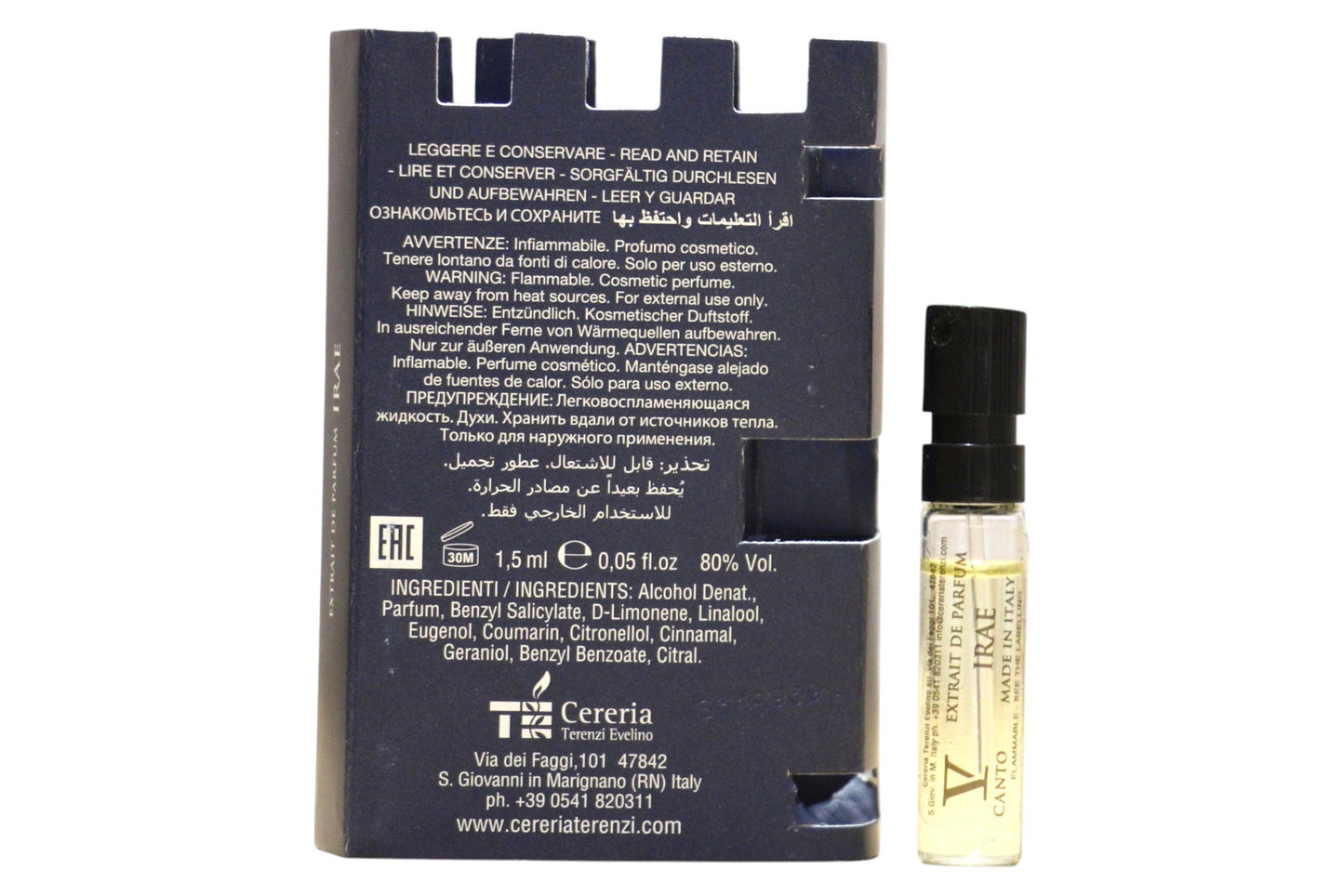 V Canto, Irae, Extrait De Parfum, Unisex, 1.5 ml *Vial