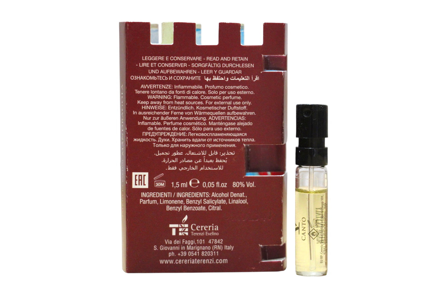V Canto, Mandragola, Extrait De Parfum, Unisex, 1.5 ml *Vial