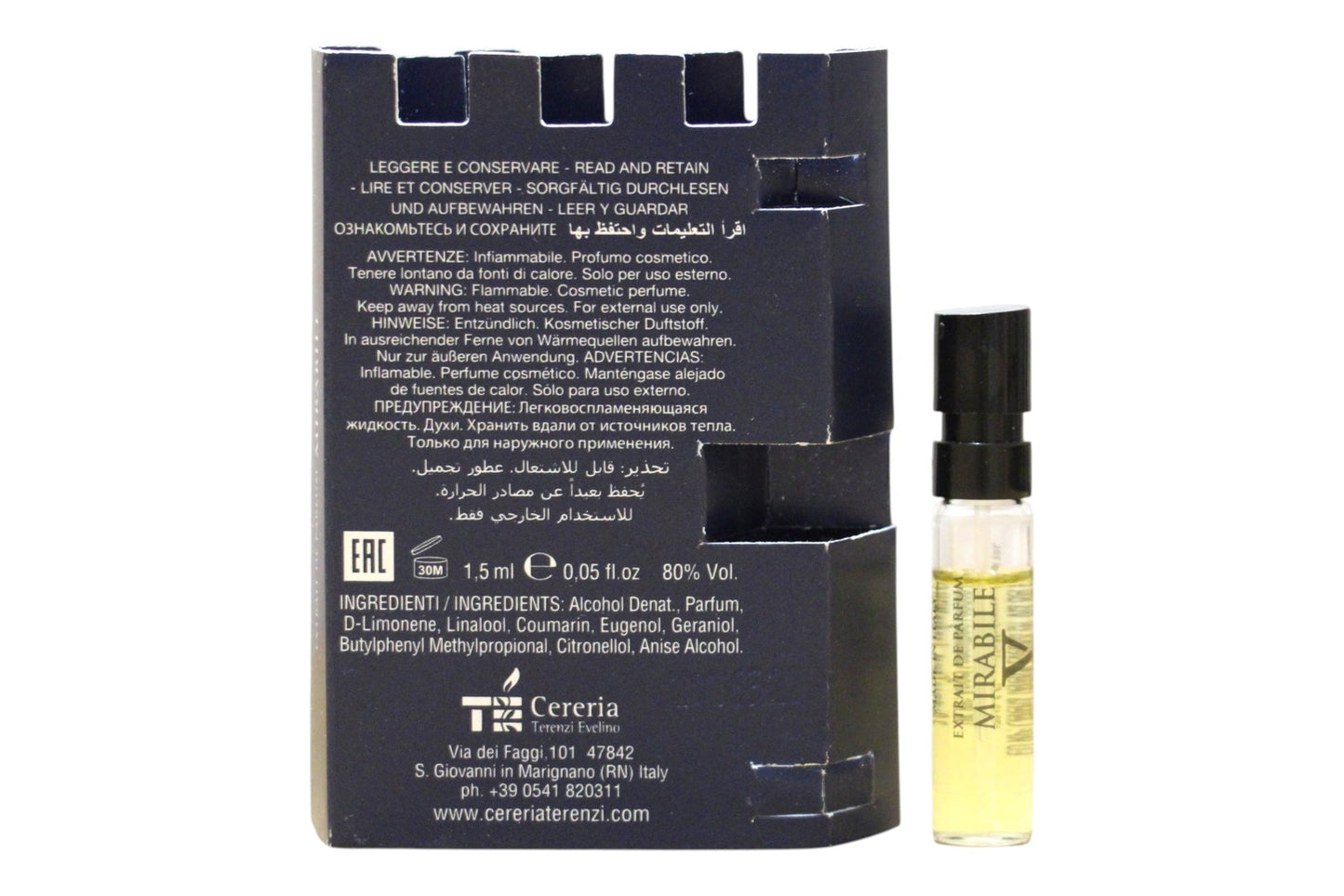 V Canto, Mirabile, Extrait De Parfum, For Women, 1.5 ml *Vial