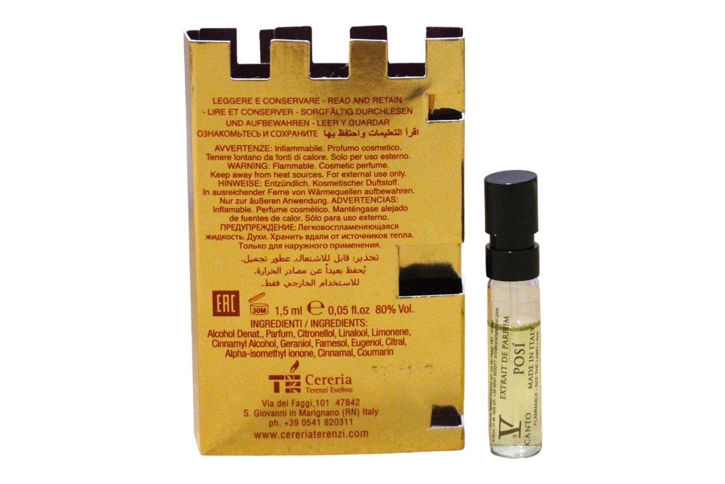 V Canto, Posi, Extrait De Parfum, Unisex, 1.5 ml *Vial