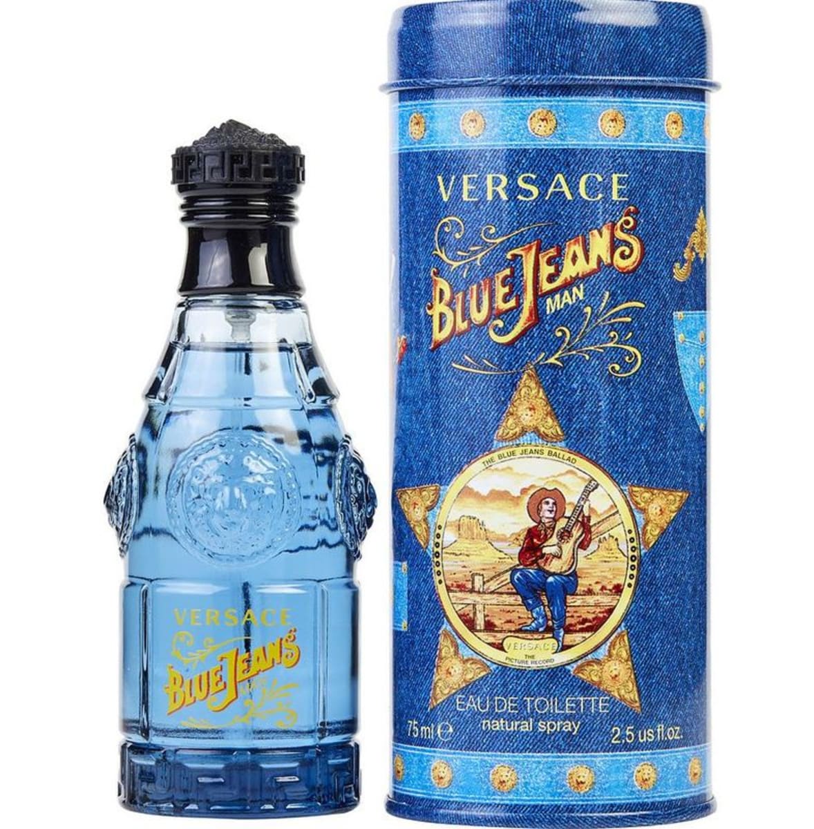 Versace, Blue Jeans, Eau De Toilette, For Men, 75 ml - view 2