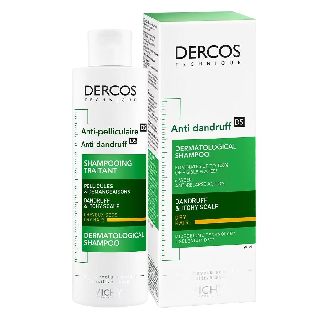Vichy, Dercos Sensitive, Hair Shampoo, Anti-Dandruff, 200 ml