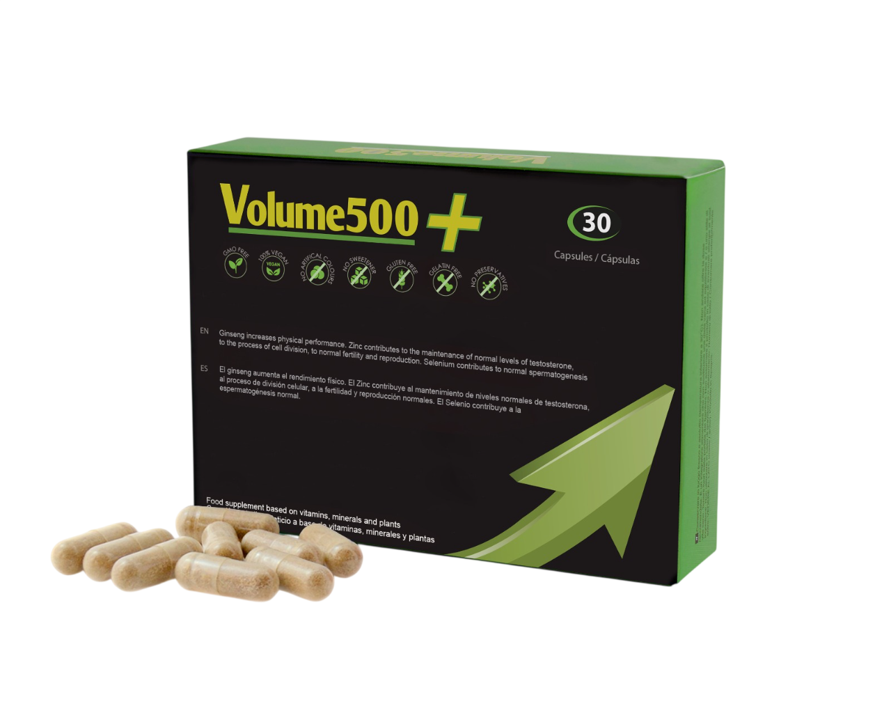 Volume500, Volume500, Improve Sperm Quality & Quantity, Capsules, 30 capsules