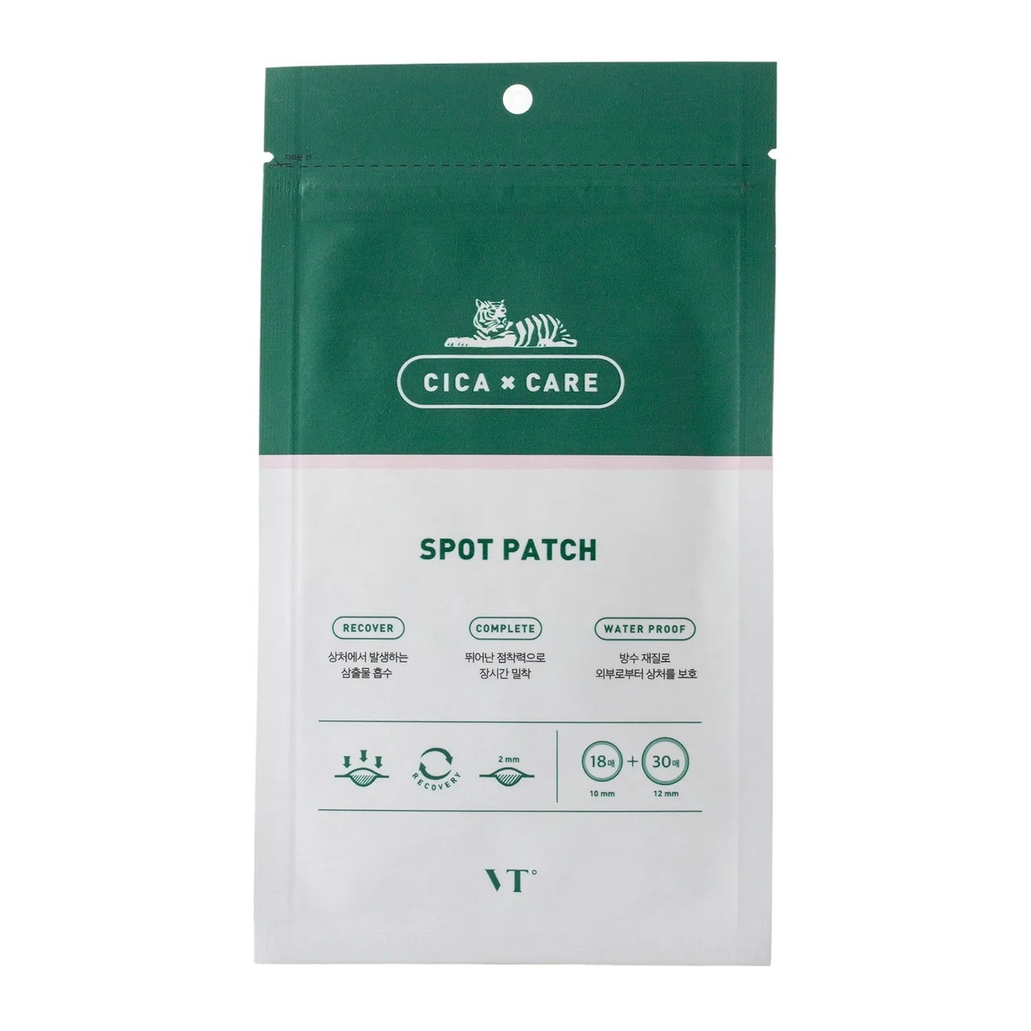VT Cosmetics, Cica Care Spot, Recovery, Local Treatment Patch, For Face, Acne/Blemishes, 48 pcs