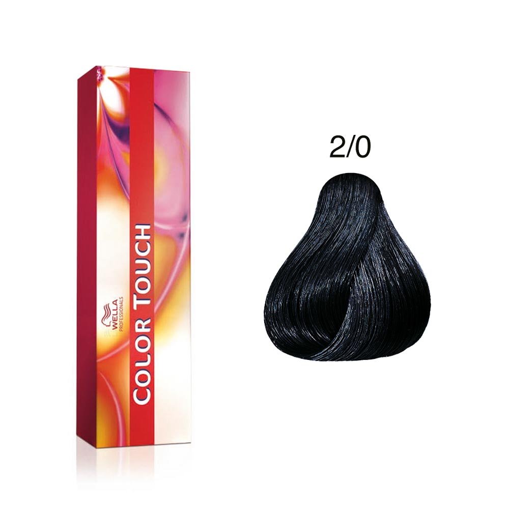 Wella Professionals, Color Touch, Ammonia-Free, Semi-Permanent Hair Dye, 2/0 Black, 60 ml - view 3