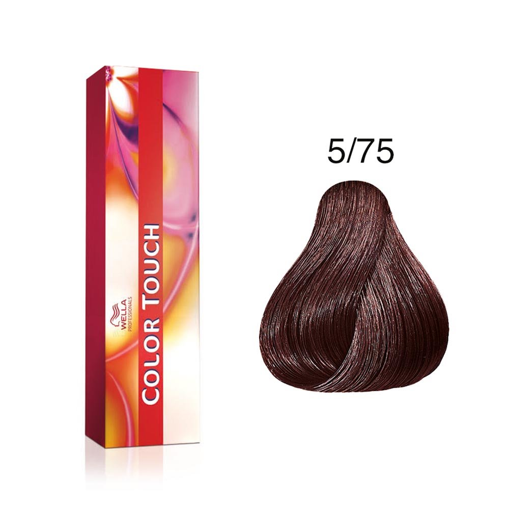 Wella Professionals, Color Touch, Ammonia-Free, Semi-Permanent Hair Dye, 5/75 Light Chestnut Brown - view 2