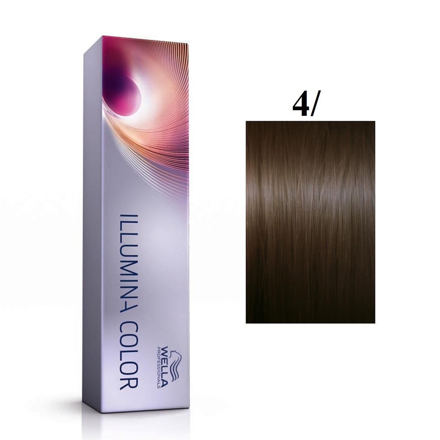 Wella Professionals, Illumina Color, Permanent Hair Dye, 4/ Medium Chestnut, 60 ml - view 3