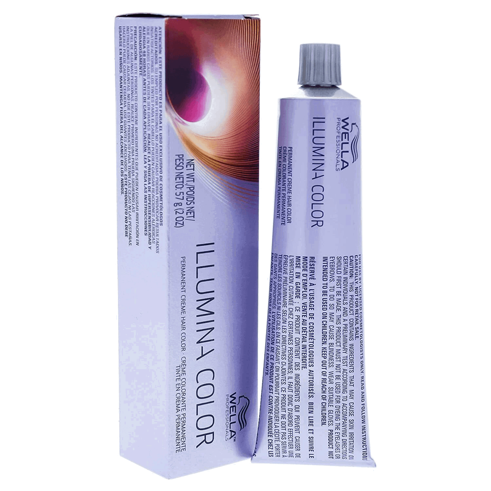 Wella Professionals, Illumina Color, Permanent Hair Dye, 6/76 Dark Blonde Violet Chestnut, 60 ml - view 2
