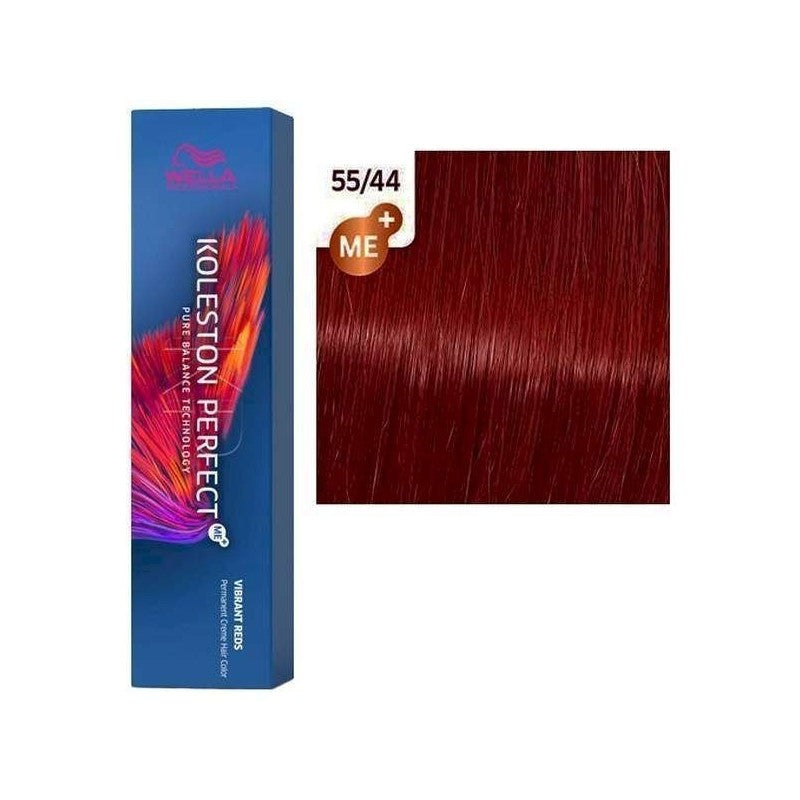 Wella Professionals, Koleston Perfect Me+, Permanent Hair Dye, 55/44 Intense Light Brown Red Red - view 2