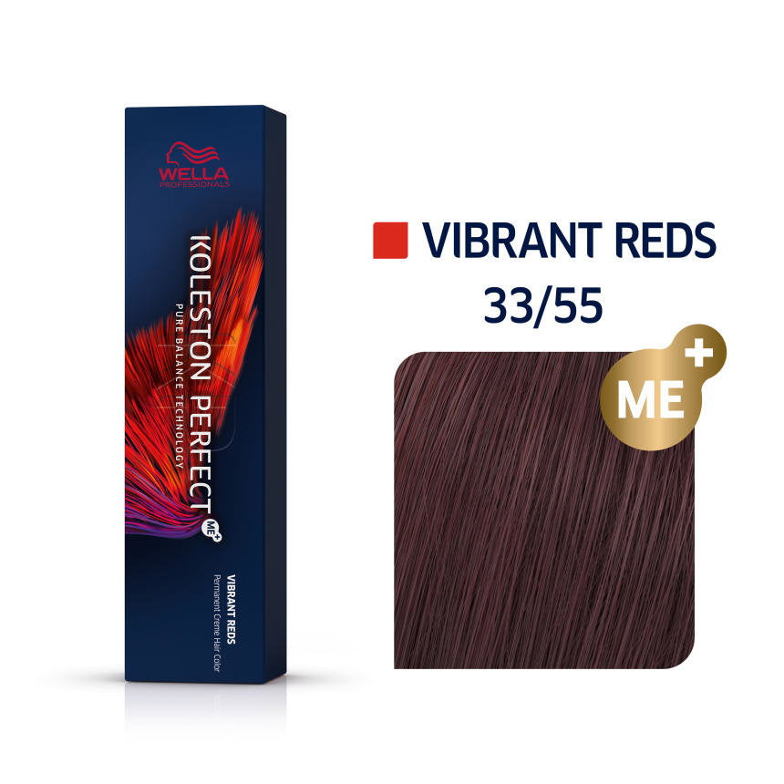 Wella Professionals, Koleston Perfect Me+, Permanent Hair Dye, 33/55 Dark Chestnut Intense - view 3
