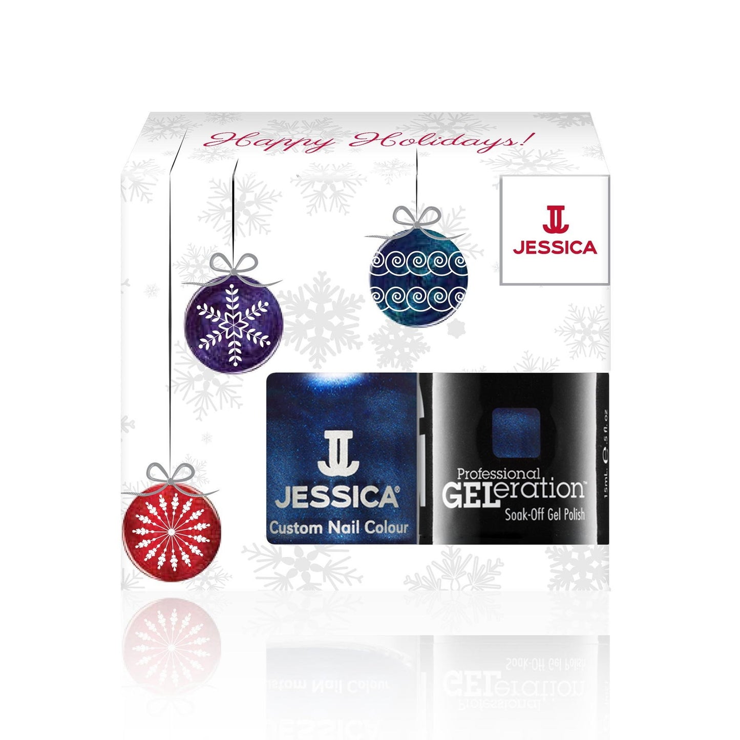Winter Set Jessica: Custom Colors, Nail Polish, Light Up The Sky, 14.8 ml + Professional GELeration