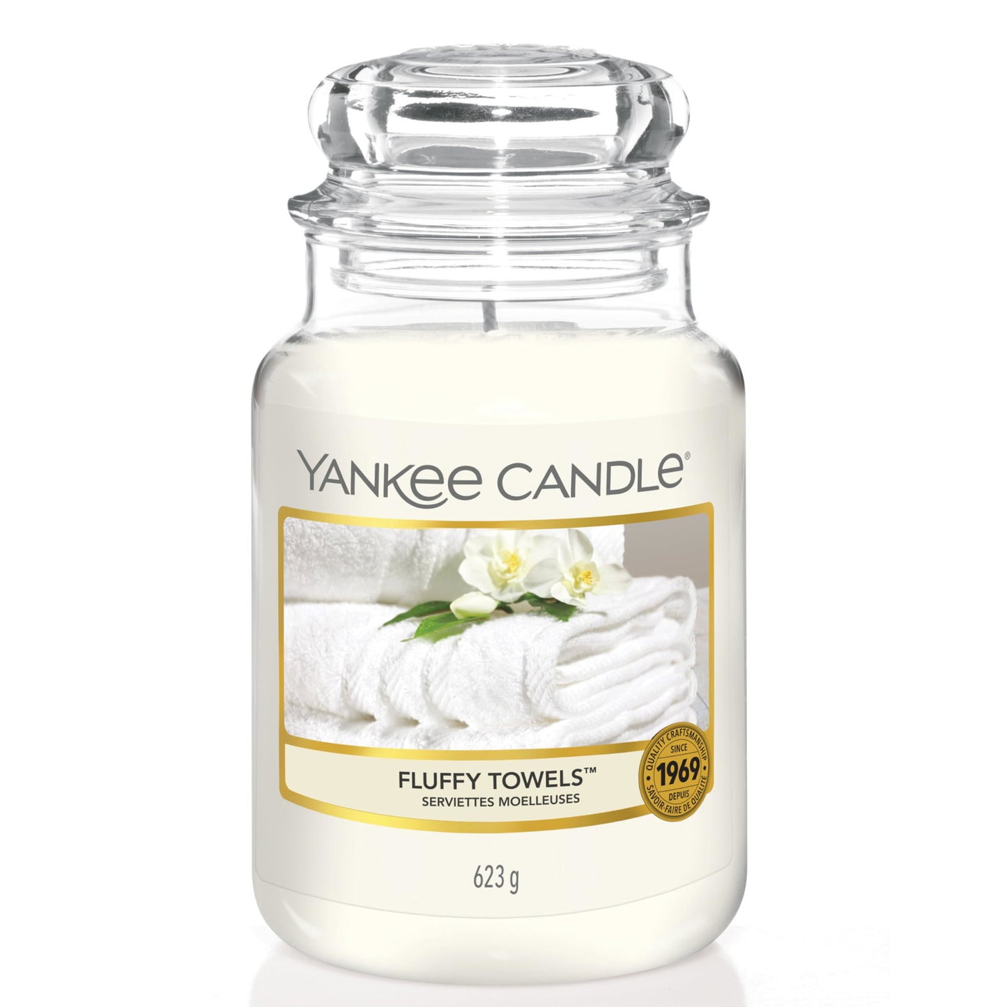 Yankee Candle, Fluffy Towels, Scented Candle, 623 g