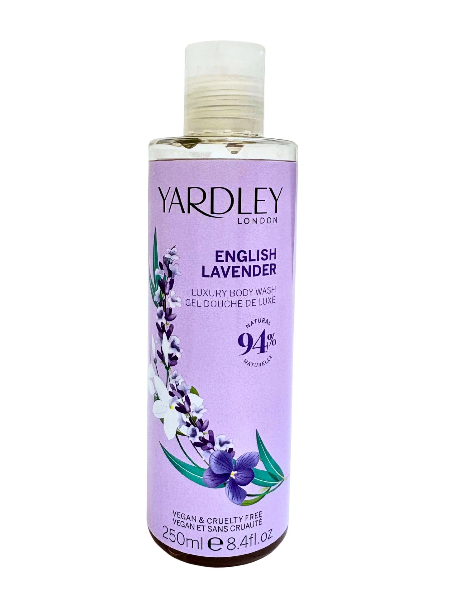 Yardley, English Lavender, Hydrating, Body Wash, 250 ml