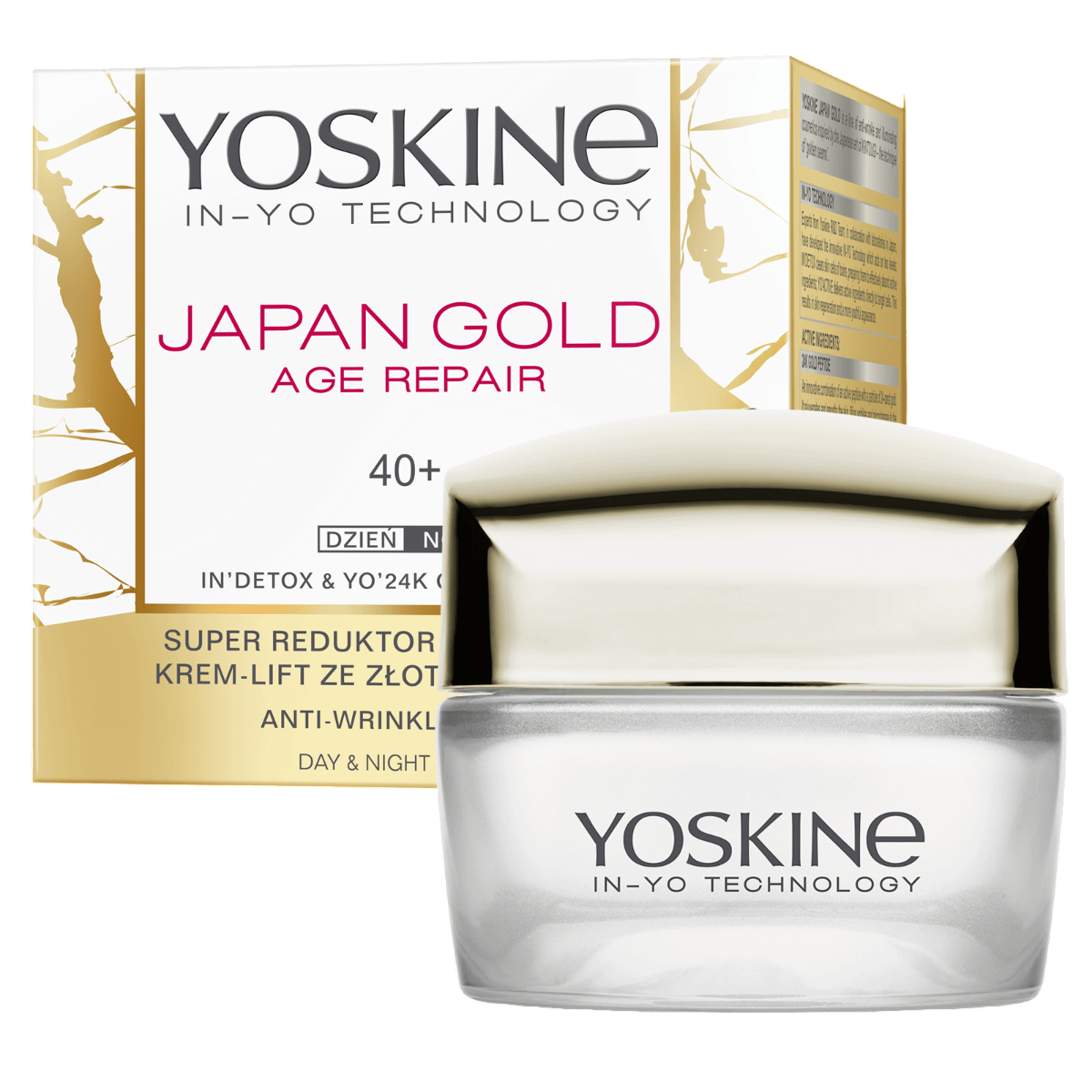 Yoskine, Japan Gold 40+, Repairing, Day & Night, Cream, Face, 50 ml